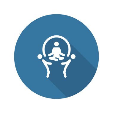 Destek simgesi. Düz tasarım.