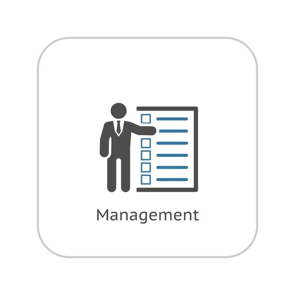 Management Icon. Flat Design. — Stock Vector