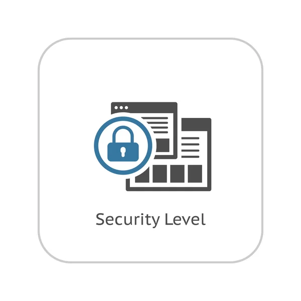 Security Level Icon. Flat Design. — Stock Vector