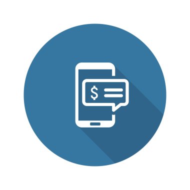 SMS tebliğ kutsal kişilerin resmi. Düz tasarım.