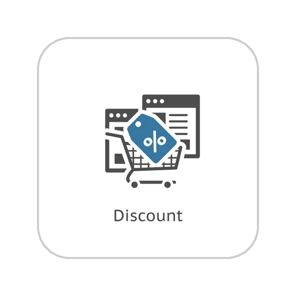 Discount Icon. Flat Design. — Stock Vector