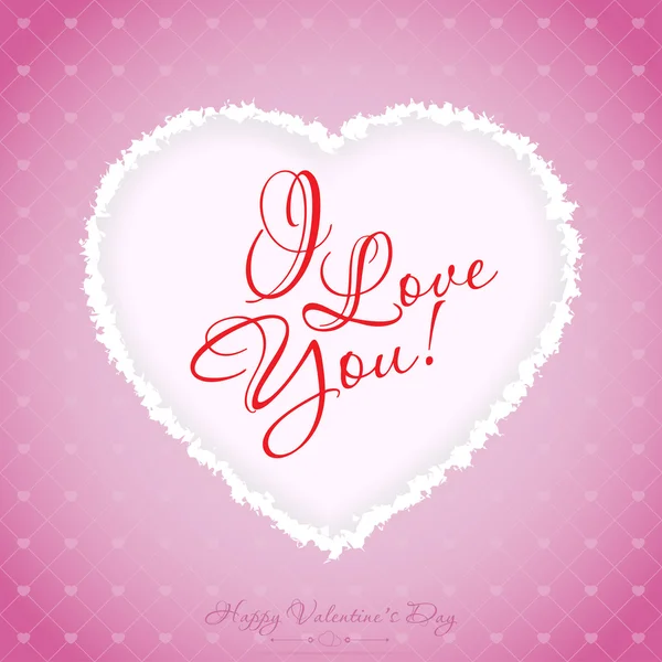 Valentines Day Greeting Card — Stock Vector