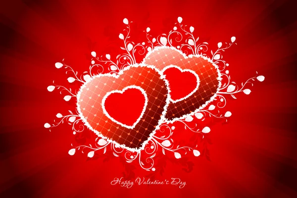 Tarjeta de felicitación día de San Valentín — Vector de stock