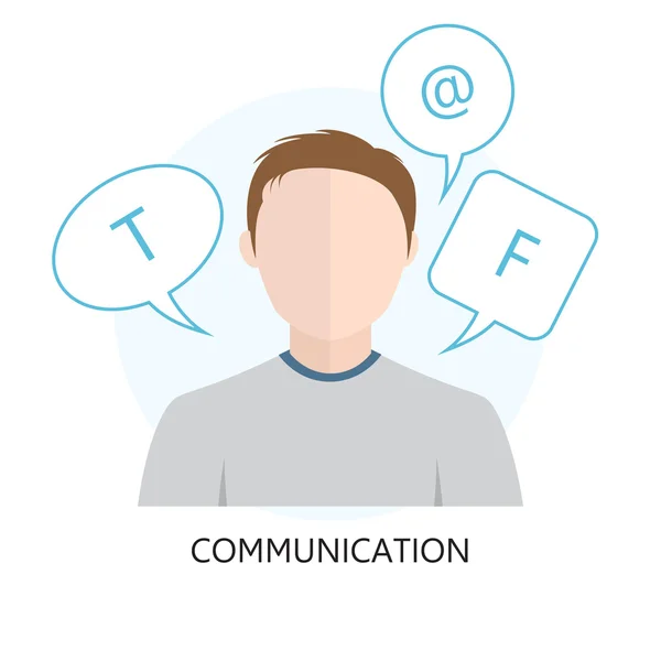 Ikona dla komunikacji — Wektor stockowy