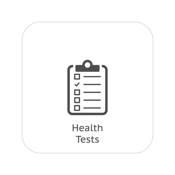 Test sanitari e icone dei servizi medici. Design piatto . — Vettoriale Stock