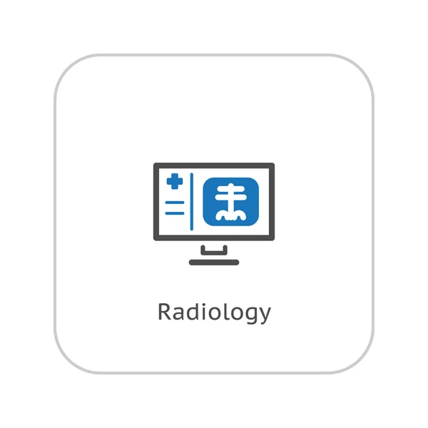 Radiology and Medical Services Icon. Flat Design. — Stock Vector