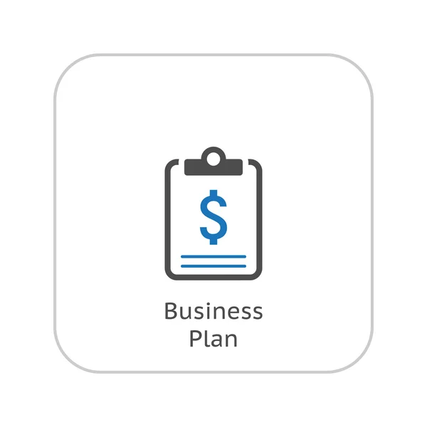 ビジネス プランのアイコン。ビジネス コンセプトです。フラットなデザイン. — ストックベクタ