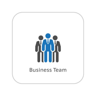 Takım simgesi. İş kavramı. Düz tasarım.