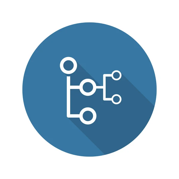 Icono del Mapa Mental. Concepto de negocio. Diseño plano . — Archivo Imágenes Vectoriales