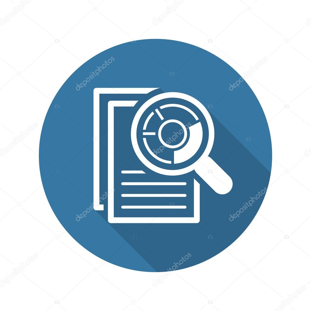 Audit Icon. Business Concept. Flat Design.