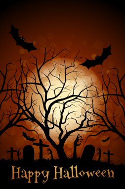 Cadılar Bayramı zombi parti Poster. Tatil kartı.