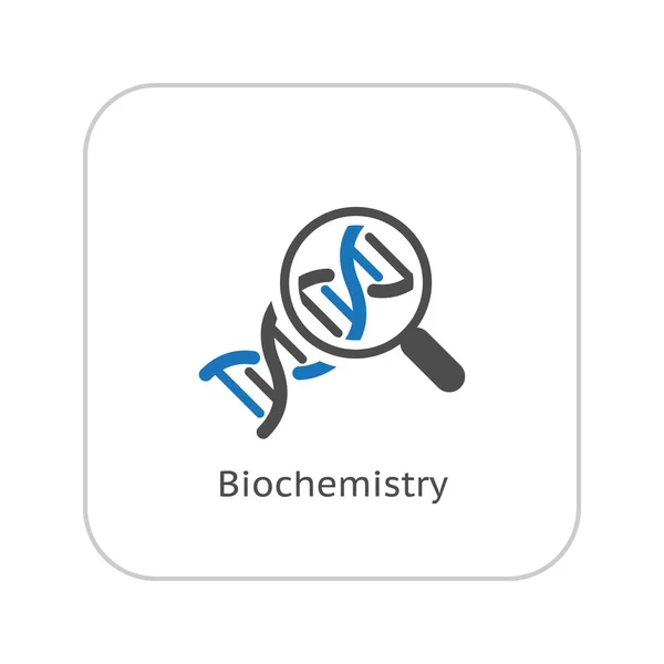 Biochemie pictogram. Platte ontwerp. — Stockvector