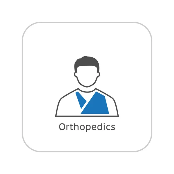Orthopedics Icon. Flat Design. — Stock Vector