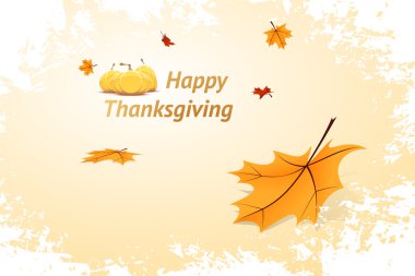 Turuncu kabak ve sonbahar yaprakları