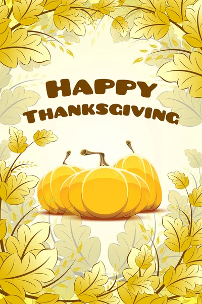 Happy Thanksgiving Day card — Stock Vector