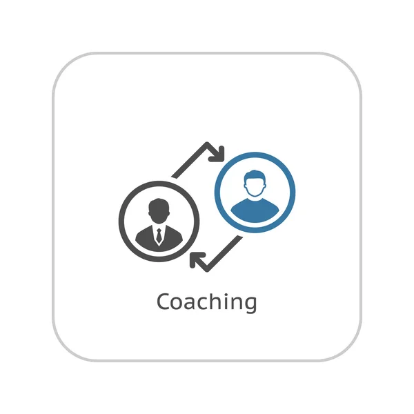 Icona dell'allenatore. Business Concept. Design piatto . — Vettoriale Stock