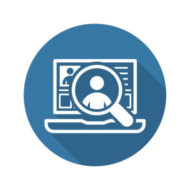 İşe Alım simgesi. İş kavramı. Düz tasarım.