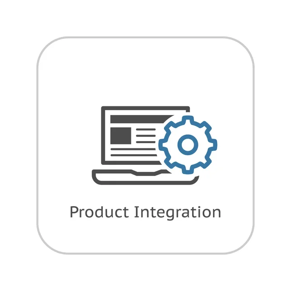 Ikona integrace produktu. Plochý Design. — Stockový vektor