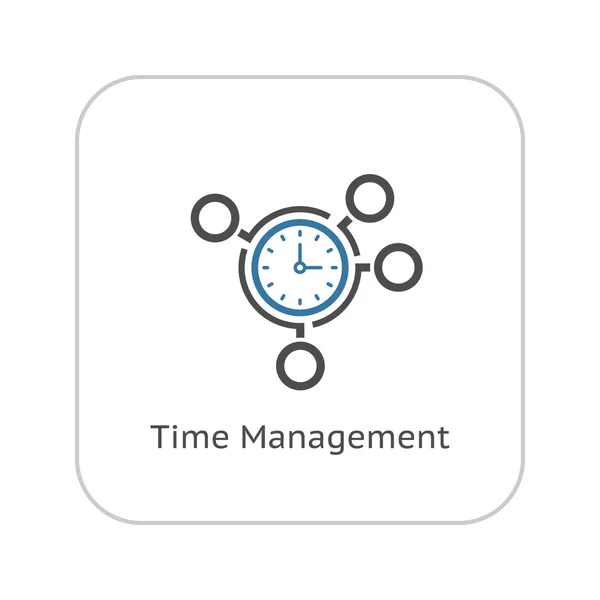 Time Management ikon. Affärsidé. Platt Design. — Stock vektor