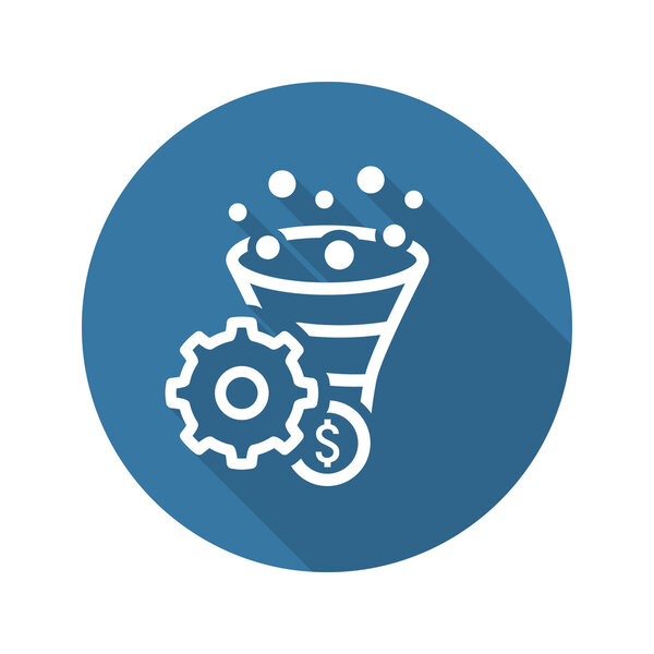 Conversion Rate Optimisation Icon. Business Concept. Flat Design