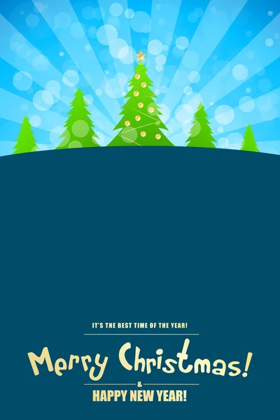 Merry Christmas Card — Stock Vector