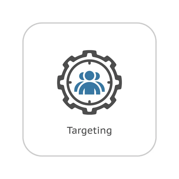Targeting Icon. Flat Design. — Stock Vector