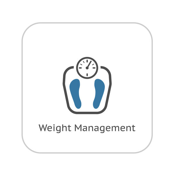 Weight Management Icon. Flat Design.