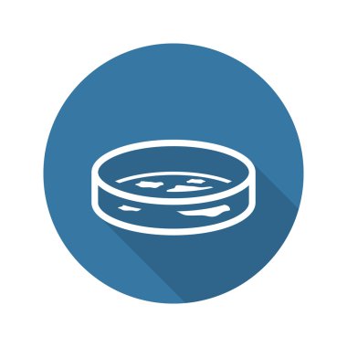 Bakteriyolojinin simgesi. Düz tasarım.