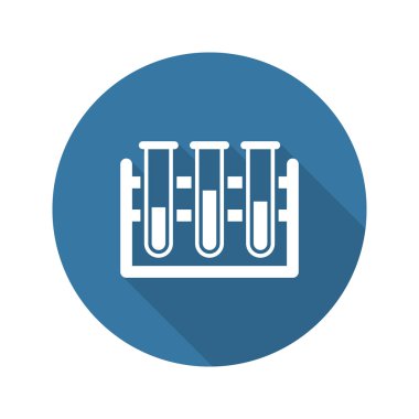 Laboratuvar simgesi. Düz tasarım.