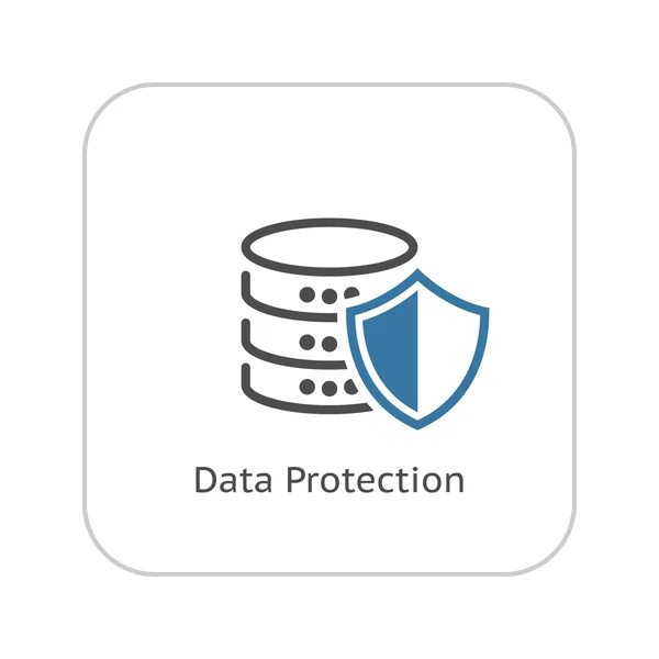 データ保護のアイコン。フラットなデザイン. — ストックベクタ