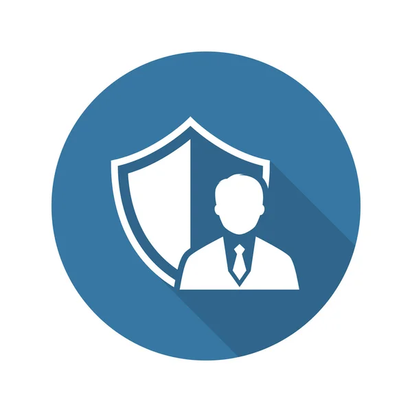 Security Agency Icon. Flat Design. — Stock Vector