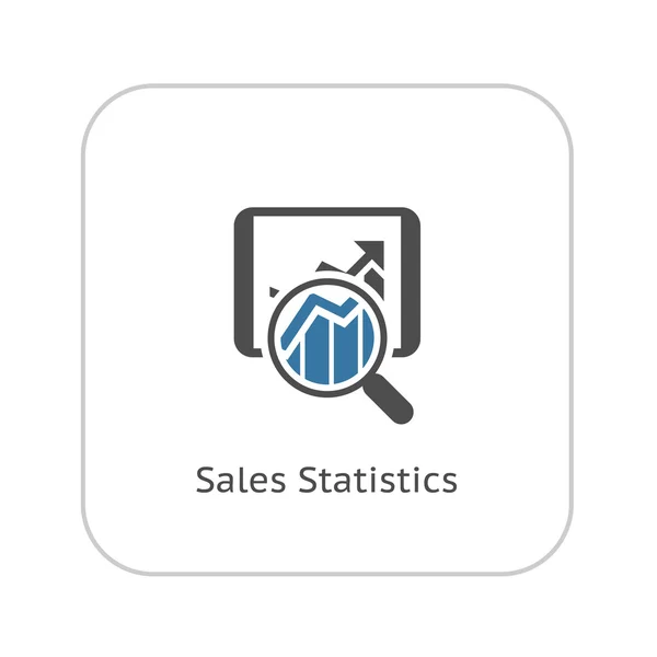 Satış istatistikleri simgesi. İş kavramı. — Stok Vektör