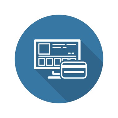 Online mağaza simgesi. İş kavramı.