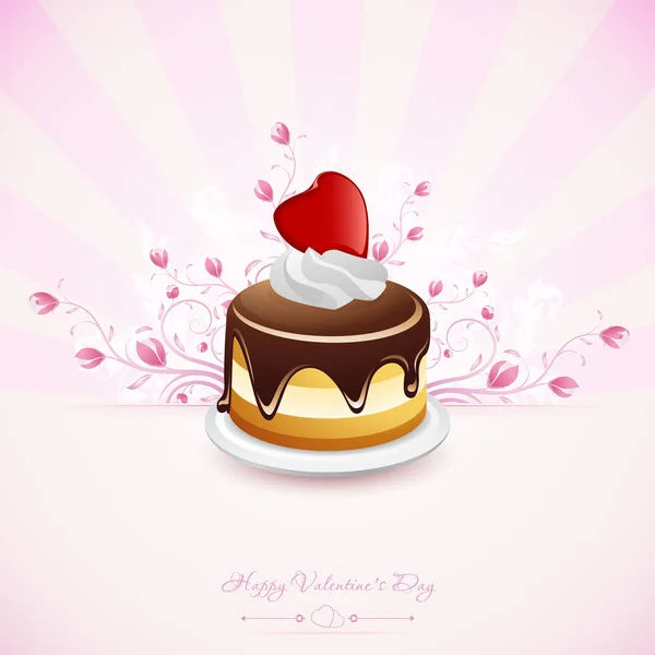 Tarjeta de felicitación día de San Valentín — Vector de stock