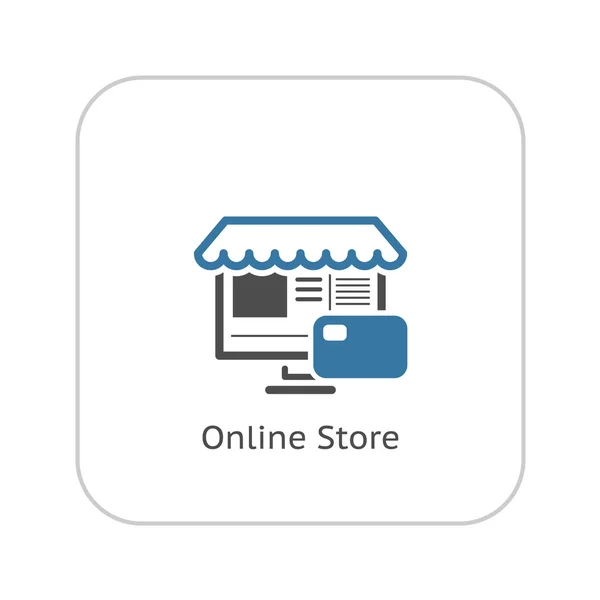 Icono de la tienda online. Concepto de negocio . — Vector de stock