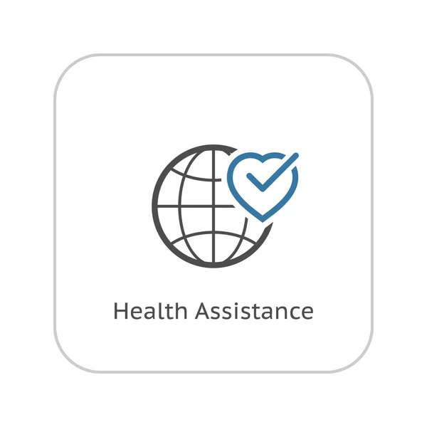 Health Assistance Icon. Flat Design. — Stock Vector