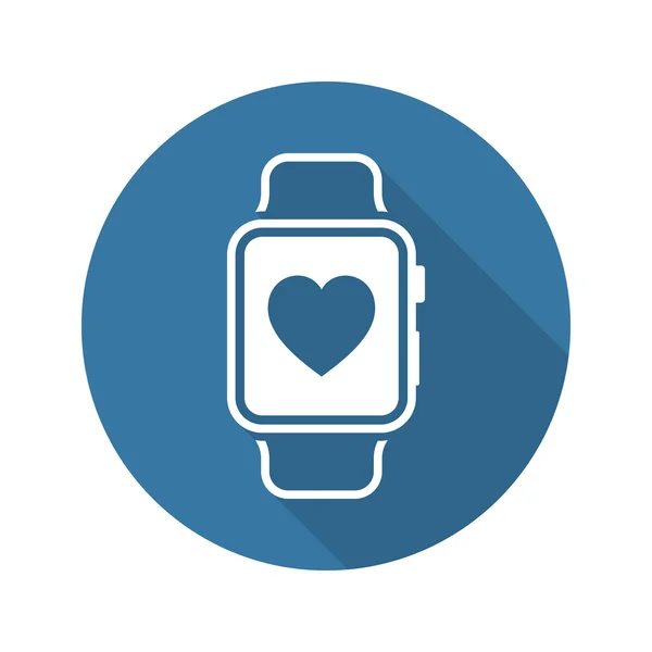 Fitness-App-Symbol. flache Bauweise. — Stockvektor