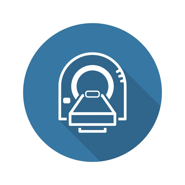 Tomografi simgesi. Düz tasarım.