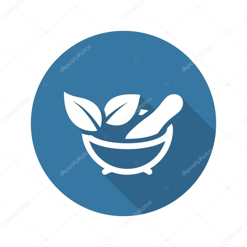Phytotherapy Icon. Flat Design.
