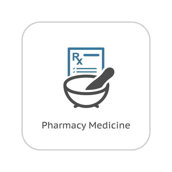 Pharmacie Médecine Icône. Conception plate . — Image vectorielle