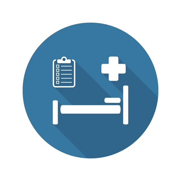 Hospital Care Icon. Flat Design. — Stock Vector