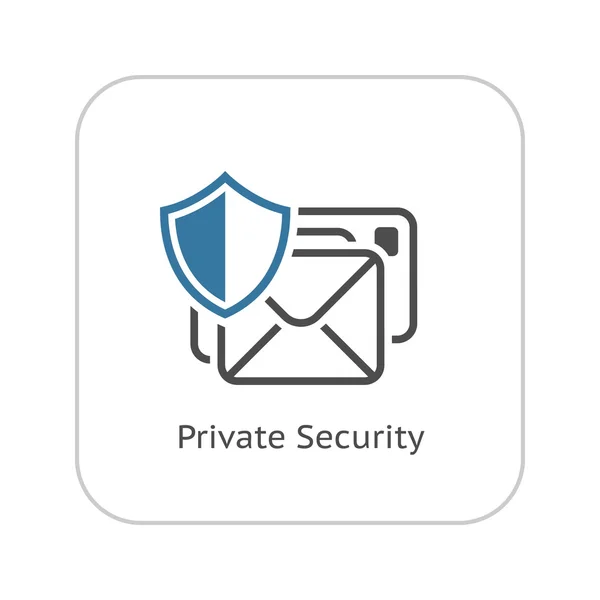 Private Security Icon. Flat Design. — Stock Vector