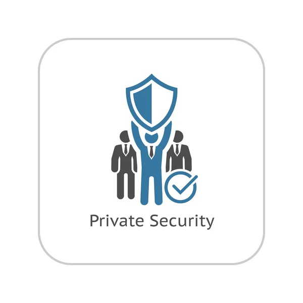 Private Security Icon. Flat Design. — Stock Vector