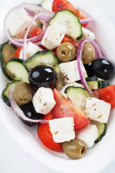 Ensalada griega con queso feta — Foto de Stock