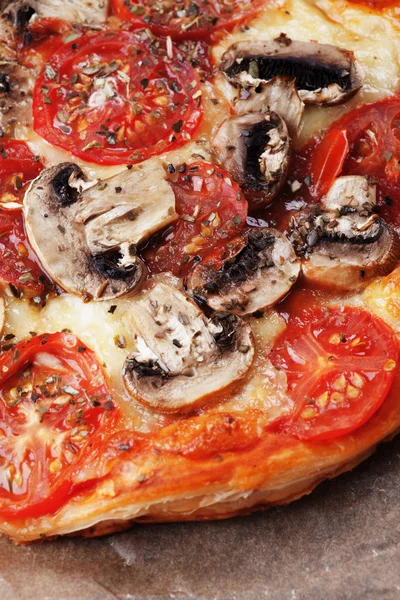 Puff pastry pizza — Stok Foto