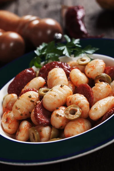 Gnocchi di patata, fideos italianos —  Fotos de Stock