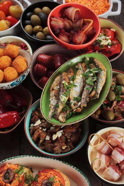 Tapas, antipasto or mezze — Stock Photo, Image