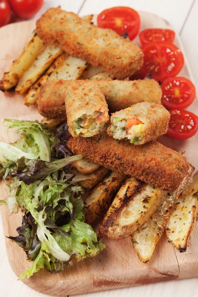 Breaded veggie sticks — Stock Photo, Image