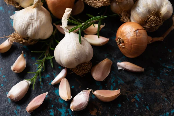 Ancien Varitey Biologique Ail Ingrédient Alimentaire Sain — Photo