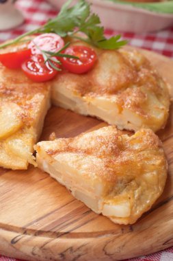 Tortilla, İspanyol omleti yumurta ve patates ile